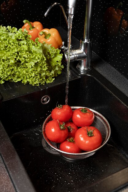 Crystal Clear Water from Modern Kitchen Faucet